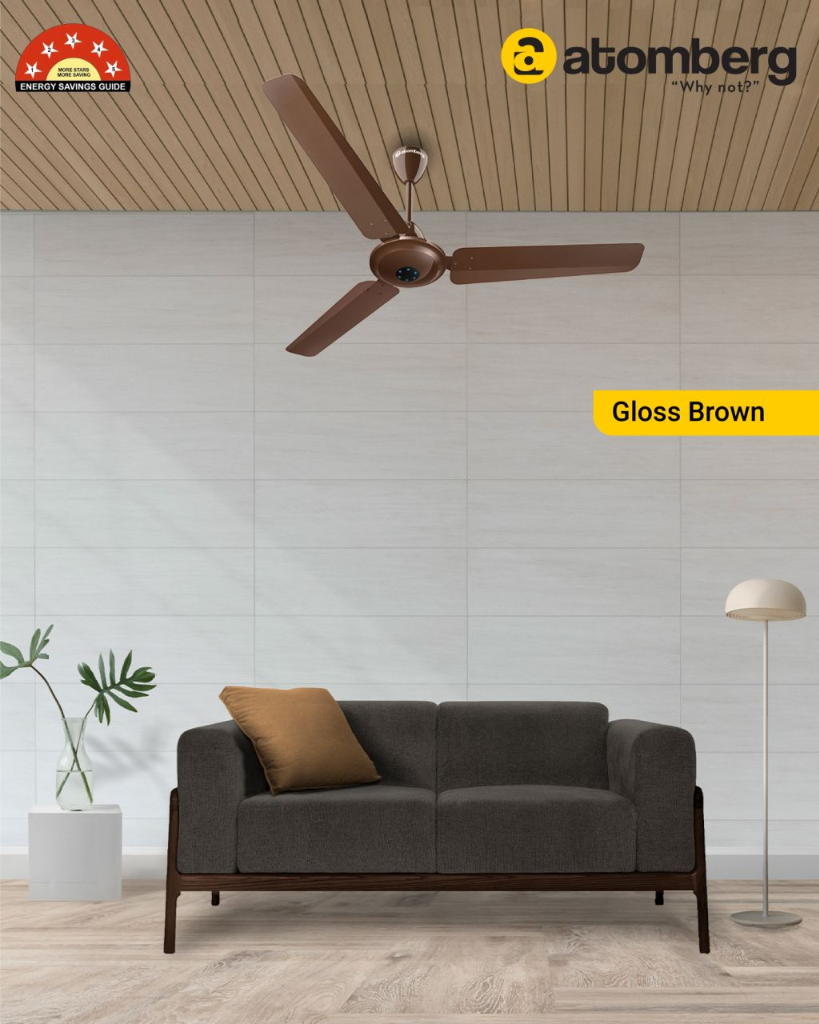 Atomberg Renesa Ceiling Fan - Gloss Brown