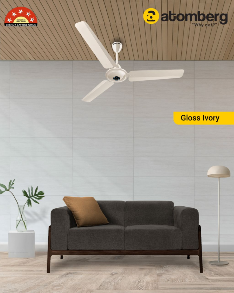 Atomberg Renesa Ceiling Fan - Gloss Ivory