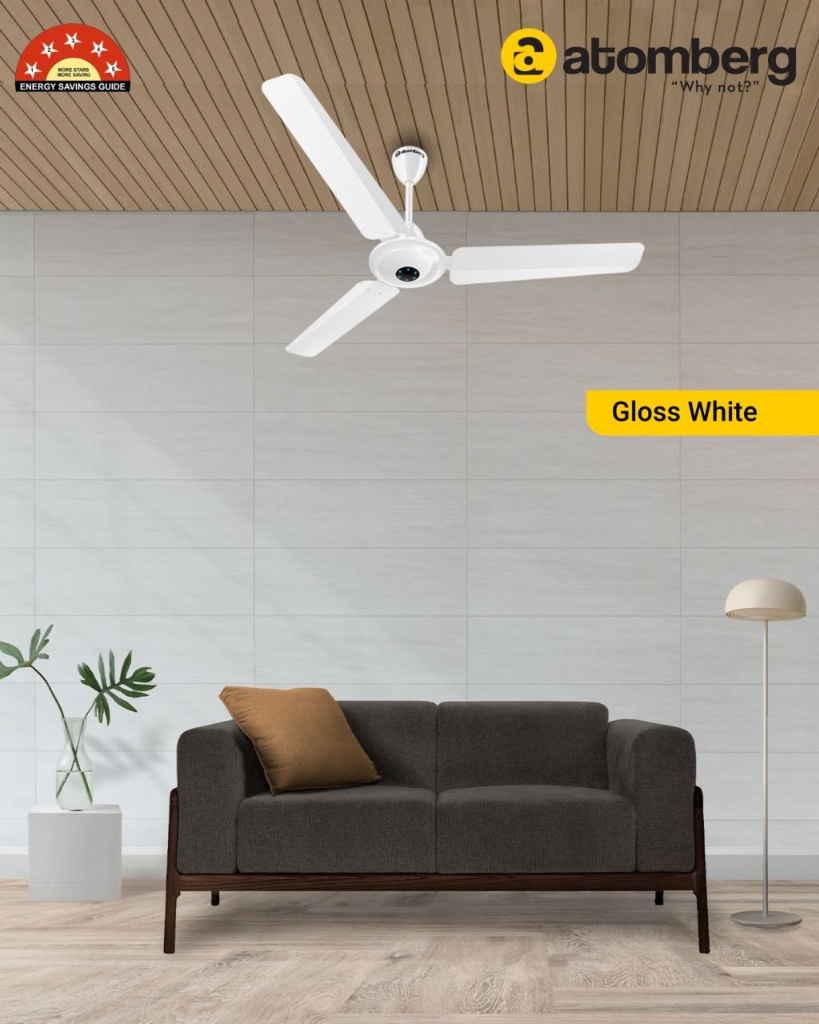 Atomberg Renesa Ceiling Fan - Gloss White